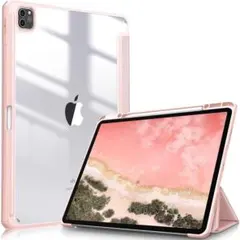 iPad Proケース 12.9インチ 透明バックカバー