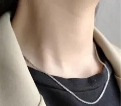 サージカルステンレス シルバー　ネックレス　メンズ　ストリート　金アレ対応