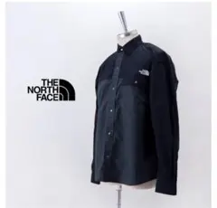 新品未使用ノースフェイスL/SヌプシシャツNR12552L/BLKASH/黒灰