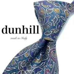 【極美品】dunhill ネクタイ ペイズリー柄 グリーン イタリア製 お洒落