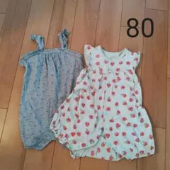 女の子　ロンパース　baby GAP　ベビーギャップ　80 　夏服　半袖
