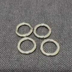 애완동물 하드웨어, 원형 캔, 실버, 솔기 없음, 12mm, 4개