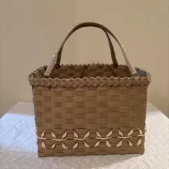 ハンドメイド クラフトバンド カゴ