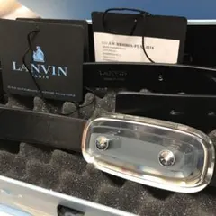 ランバン　LANVIN ベルト　イタリア製　ブラック　S