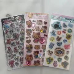 パワパフ プチドロップシール キティ ギャルキティ 日焼けキティ ラインストーン