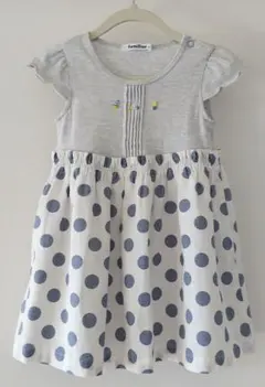familiar 半袖ワンピース 水玉模様