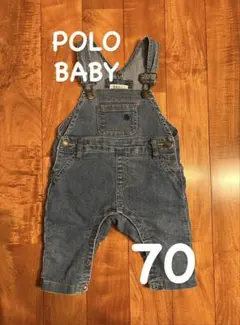 POLO BABY デニムオーバーオール 70