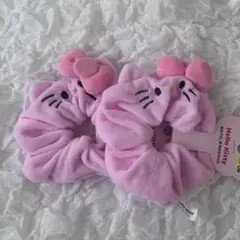 ハローキティ 猫耳付きシュシュ　韓国