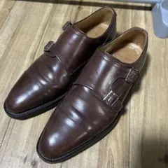 リーガル　24cm　　ダークブラウン ダブルモンクストラップ 革靴