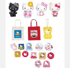 キティ　くじ　キティちゃん　フィギュア　トートバッグ　ステッカー　缶バッジ
