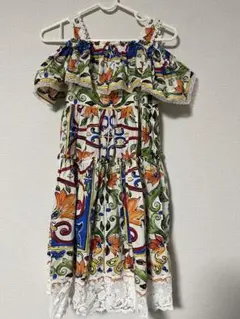 DOLCE&GABBANA 花柄オフショルダーワンピース7/8のサムネイル