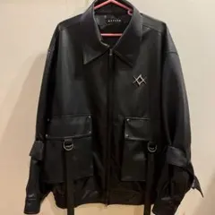 REFLEM フェイクレザー フルジップ ブルゾンのサムネイル