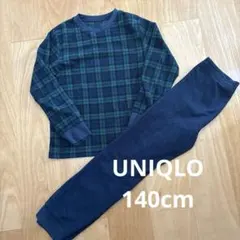UNIQLO チェックフリースパジャマ 140cm