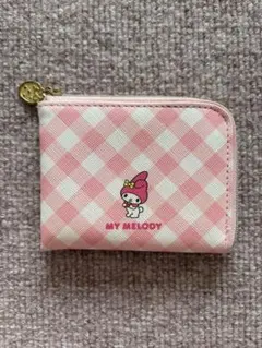 マイメロディ コインケース ピンクチェック