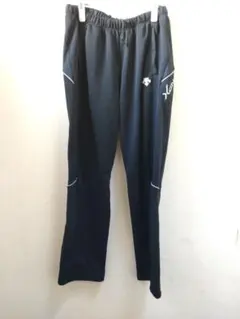 О ジャージ ロング パンツ アップ DESCENTE デサント 黒 ユーズド品