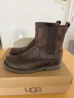 UGG メンズ サイドゴアブーツ ブラウン　8.5のサムネイル