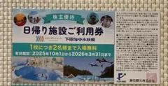 2名 箱根小涌園ユネッサン パスポート 藤田観光 日帰り施設ご利用券 株主優待