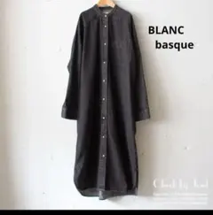 BLANC basque ブラック シャツワンピース