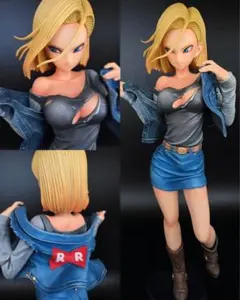 ドラゴンボール 人造人間18号 フィギュア リペイント グリッター