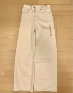 新品 無印良品 デニム 【ワイドバギーパンツ】