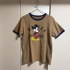 RIKKA FEMME ミッキーマウス リンガーTシャツ ベージュ Lのサムネイル