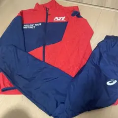 美品　asics A77 トレーニングウェア　ウインドブレーカー　セットアップ