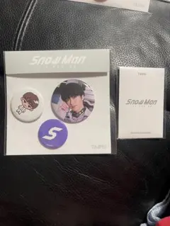 SnowMan 台湾限定1st POPUP 缶バッジ/フォトカードC 深澤辰哉