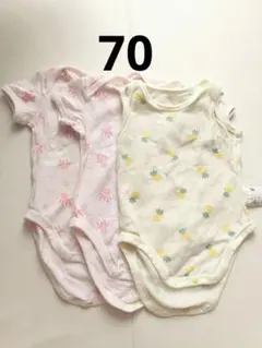 UNIQLO ベビー メッシュ 肌着 70 3枚セット