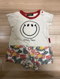 半袖ロンパース 70cm スマイリー 保育園 保育園着