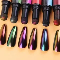 ミラーパウダーペン　クロムパウダー ネイル セルフネイル カラージェル