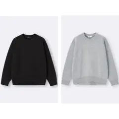 2点セット　GUスウェットライクニットオーバーサイズプルオーバー