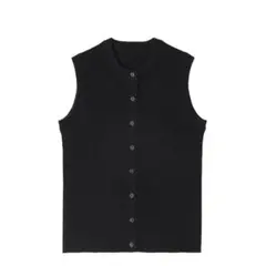 mujilabo 黒　ニットベスト XL 新品未使用