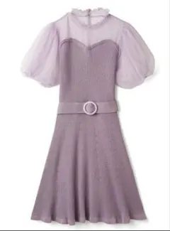 新品GRLグレイルチュールフレアミニワンピース[dr430]パープルラプンツェル