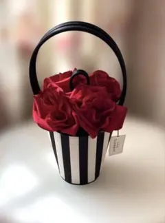 LULU GUINNESS 新品フラワーモチーフ バケット型 パーティーバッグ
