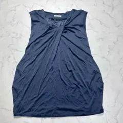 ストロベリーフィールズ　パーティードレス　ネイビー　可愛い　薄手　透け感あり