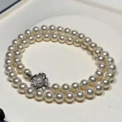 【照り強✨美品】 あこや本真珠 ネックレス - アコヤパール SV7.0-7.5