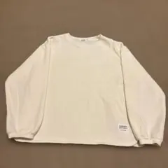 ペアマノン　裏起毛　トレーナー　無地　アイボリー　白　140
