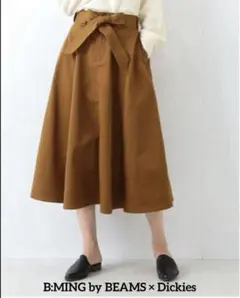 B:MING by BEAMS × Dickies別注 リボンフレアスカート