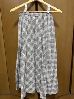 チェック柄ロングスカート サイズSのサムネイル