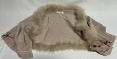 Poudre ピンクラメフリルポンチョ