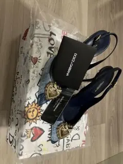 Dolce&Gabbana　デニム　パッチワーク　ミュールのサムネイル