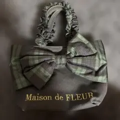 Maison de FLEUR チェックリボン ハンドバッグのサムネイル