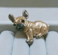 フレンチブルドック　フレブル　ブローチ