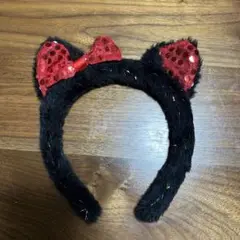 カチューシャ ネコ耳 黒 ハロウィン パーティー イベント