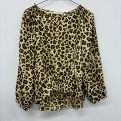LUCA LADY LUCK LUCA レオパード柄 長袖ブラウス　　ウ10のサムネイル