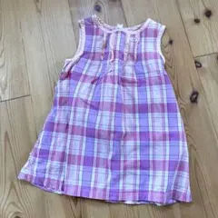 bebe チェック柄 ノースリーブワンピース