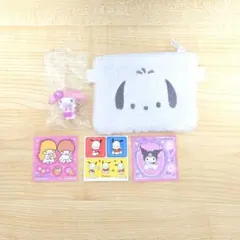 サンリオ ポチャッコポーチ シール マイメロカプセルトイのサムネイル
