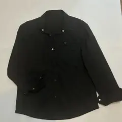 Meryueru 無地　ブラック　シャツジャケット Lサイズ
