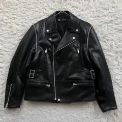 美品GU×UNDERCOVER フェイクレザー　ジャケット 2way 洗える
