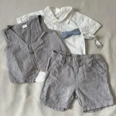 可愛い♡H&M ベビー80 リネンブレンドセット